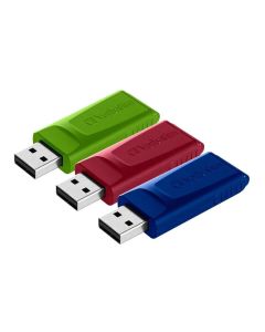 Verbatim USB флаш памет Slider, USB 2.0, 16GB, 3 броя