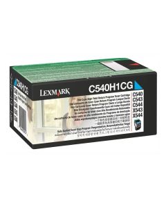 Оригинална тонер касета Lexmark C540H1CG, C540-X544DN, 2000 страници-5%, Cyan