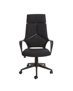 Директорски стол Force Black, текстил, Tilt механизъм, до 120 kg, черен