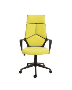 Директорски стол Force Black, текстил, Tilt механизъм, до 120 kg, лимон
