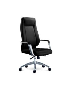 Директорски стол RFG VINCI HB, екокожа, до 150 kg, черен