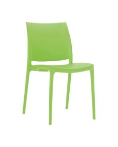 Градински стол RFG Milano, пластмасов, до 120 kg, зелен