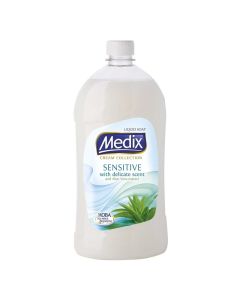Течен сапун Medix Cream Collection Sensitive, 800 ml, бял
