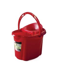 Planet Кофа, пластмасова, овална, с изстисквач, 12 L, червена