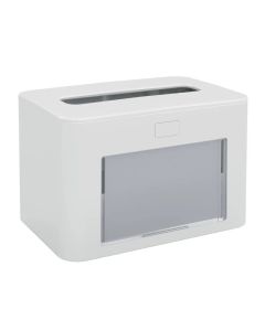 Диспенсър за салфетки Papernet Premium, на пачка, бял, 13.3 х 20 х 12.6 cm