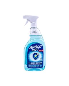 Дезинфектант Apolo Sept Forte, с помпа, за повърхности, 750 ml