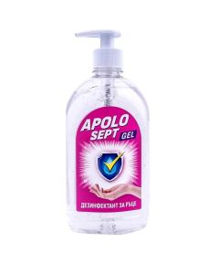 Дезинфекциращ препарат за ръце Apolo Sept, гел, с помпа, 500 ml