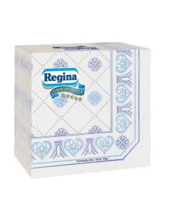 Regina Салфетки, 38 x 38 cm, двупластови, бели, 45 броя