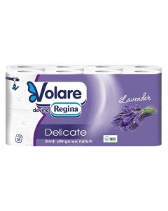 Volare Тоалетна хартия Lavender, целулоза, трипластова, 135 къса
