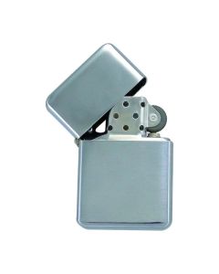 Tom Запалка EB-062, метална, полиран хром, с бензиново зареждане, 10 броя