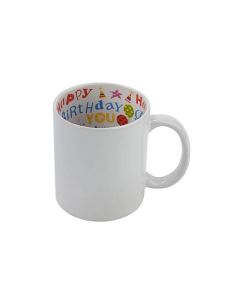 BESTSUB Чаша за сублимация Motto - Happy Birthday, 330 ml