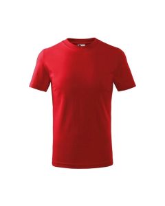 Malfini Детска тениска Basic 138, размер 134 cm, възраст 8 години, червена