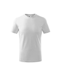 Malfini Детска тениска Basic 138, размер 158 cm, възраст 12 години, бяла