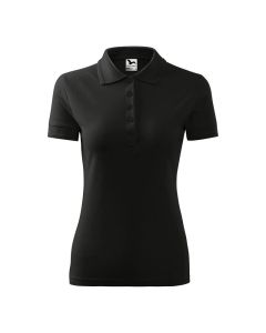 Malfini Дамска тениска Pique Polo 210, размер XL, черна
