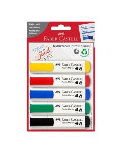Faber-Castell Маркер за текстил ''Стандарт'', 5 цвята