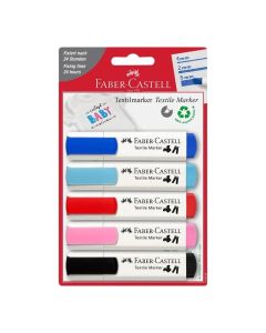 Faber-Castell Маркер за текстил ''Парти'', 5 цвята