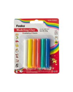 Foska Пластилин, 70 g, 6 цвята