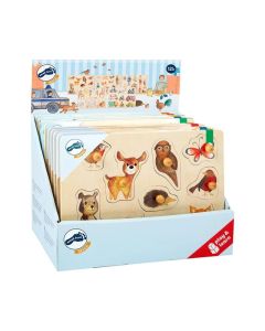 Small Foot Пъзел, дървен, 10 броя в дисплей