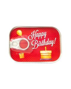Gespaensterwald Картичка-консерва, Happy Birthday, червена