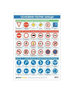 Office 1 Ученическо табло ''Пътни знаци'', 70 х 100 cm