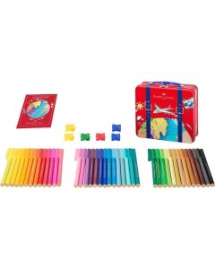 Faber-Castell Флумастери Connector, 40 цвята в куфар