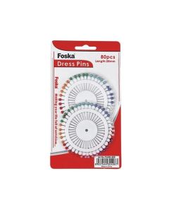 Foska Карфици, цветни, 38 mm, 80 броя
