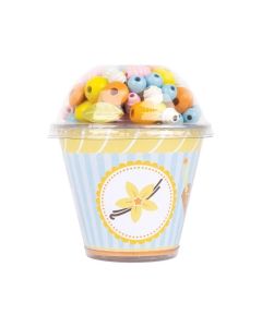 Small Foot Мъниста за нанизване, във форма за кексче, асорти