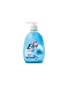 Течен сапун Elvi, с помпа, синьо небе, 400 ml, син