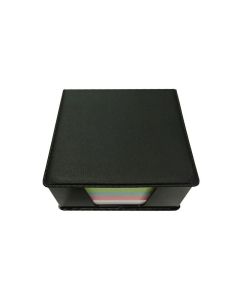 KEJEA Хартиено кубче, 75 x 75 mm, цветно, 300 листа, с кожена поставка и капак