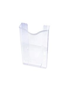 KEJEA Поставка за брошури, стенна, вертикална, 99 х 210 mm, прозрачна