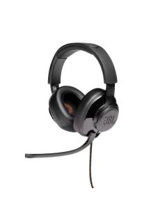 JBL QUANTUM 300 BLK Hybrid wired over-ear gaming headset with flip-up mic