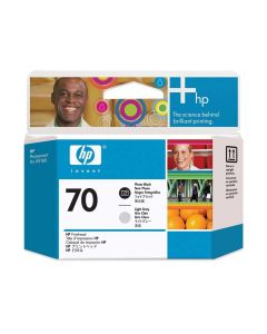 HP 70 original printhead C9470A black and light grey standard capacity 1-pack