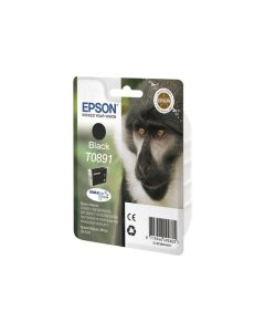 EPSON 6LB T0891 ink cartridge black standard capacity 5.8ml 1-pack blister without alarm