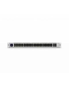 Switch Ubiquiti USW-Pro-48-POE, 40x Gbit PoE+, 8x GBit PoE+, 4xSFP+ слота, 600W
