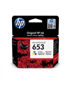 HP 653 Tri-color Original Ink Advantage Cartridge