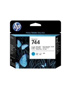 HP 744 original Printhead F9J86A Photo Black & Cyan