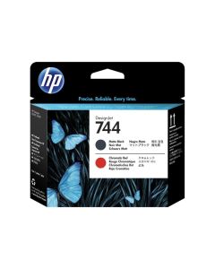 HP 744 original Printhead F9J88A Matte Black & Red