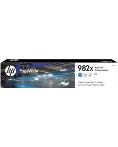 HP 982X PageWide, оригинална цианова касета с голям капацитет