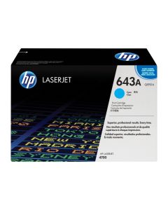 HP 643A original Colour LaserJet Toner cyan standard capacity 10.000 pages