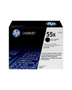 HP 55X original LaserJet Toner cartridge CE255X black standard capacity