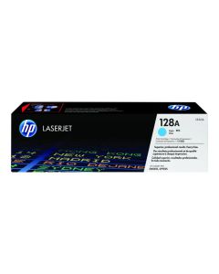 HP 128A original LaserJet Toner cartridge CE321A cyan standard capacity 1.300 pages 1-pack