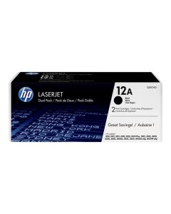 HP 12AD Laserjet original toner cartridge black standard capacity 2x 2.000