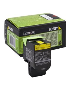 LEXMARK 802SY toner cartridge yellow standard capacity