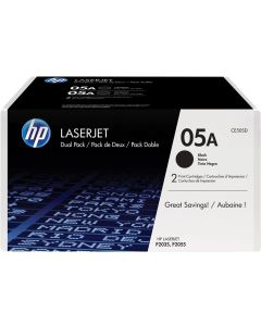HP 05A original LaserJet Toner cartridge CE505D black standard capacity 2 x 2.300 pages 2-pack