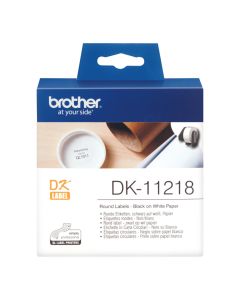 BROTHER P-Touch DK-11218 die-cut round label 24x24mm 1000 labels