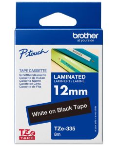 BROTHER P-Touch TZE-335 white on black 12mm