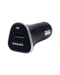 Philips car charger - 2 USB ports, 5V-2.1A, USB cable incl