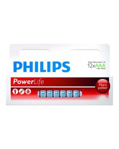 PHILIPS battery power alkaline AAA  12TK-PK