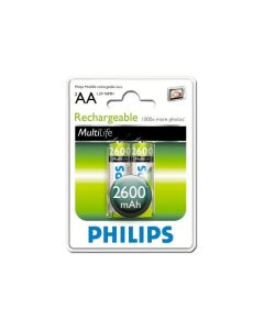 Philips Rechargeable battery HR6 AA, 2600 mAh, 2-blister