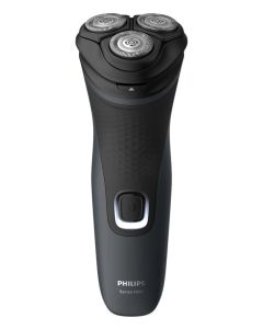 Philips Series 1000, Сухо бръснене, 4D Flex глави, PowerCut , Черна